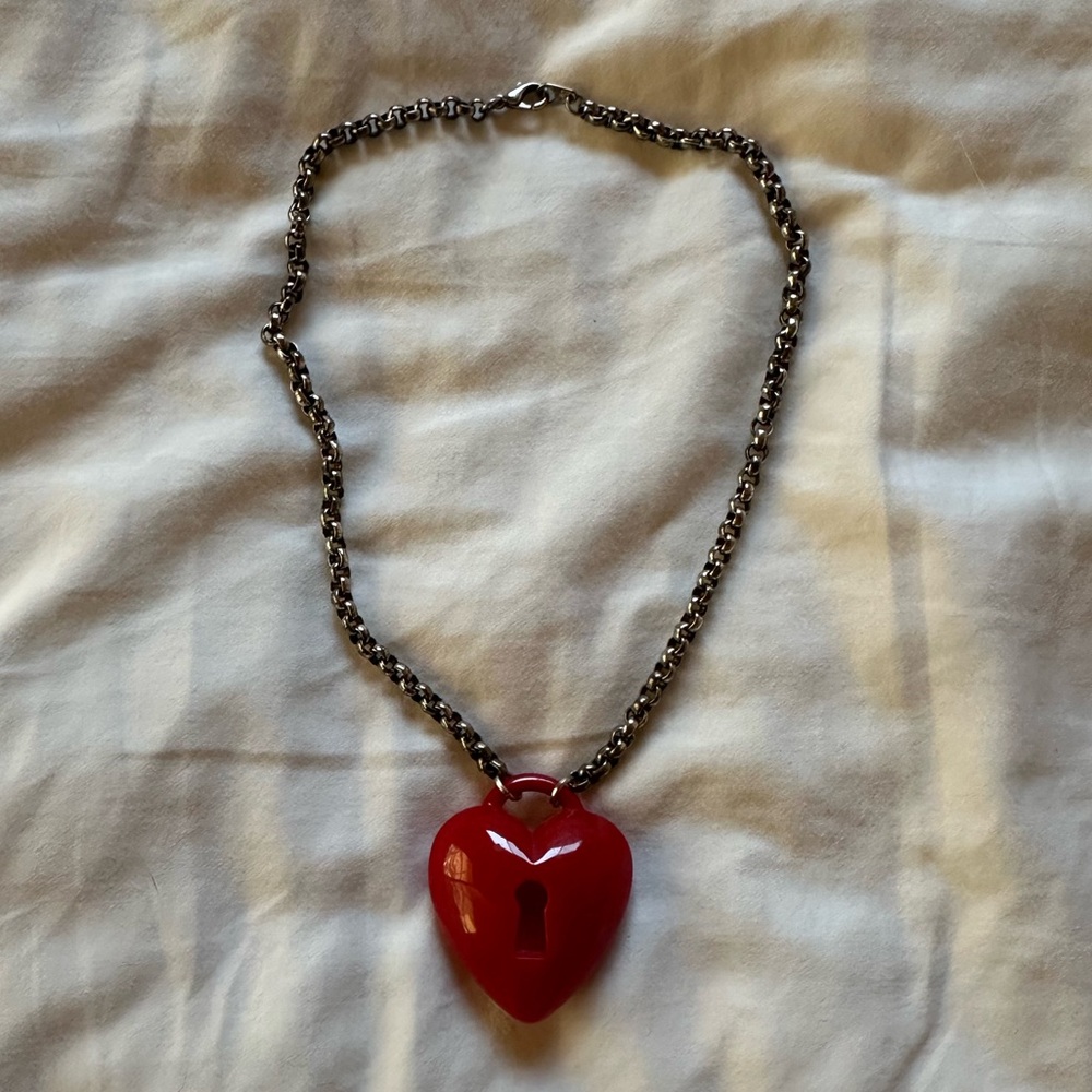 Red Heart Pendant Necklace